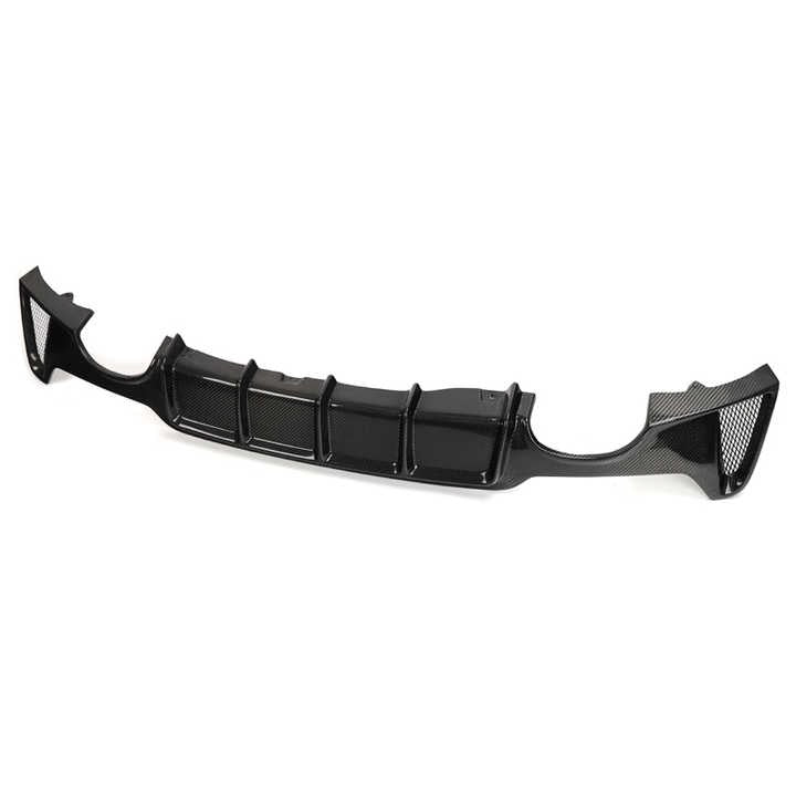 BMW 4 Series F32 F33 F36 Quad Exhaust Carbon Fibre M Performance Style Rear Diffuser (2014-2019)