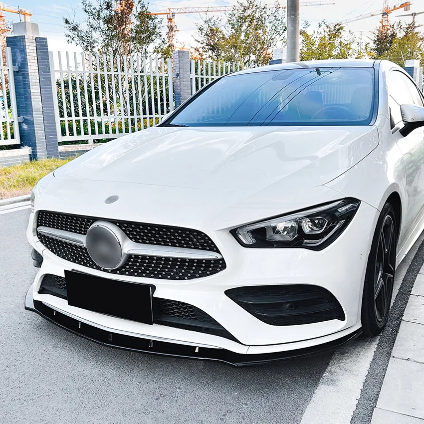 Mercedes CLA W118 AMG Style Gloss Black Front Lip Splitter (2019-2023)