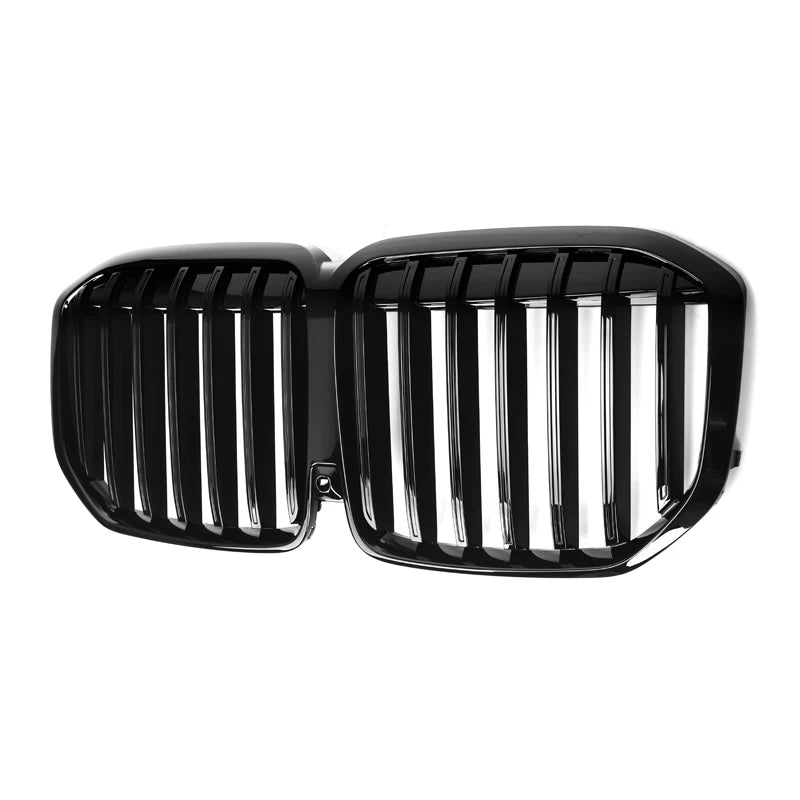 BMW X7 G07 LCI Gloss Black Single Slat Front Grills (2023+)