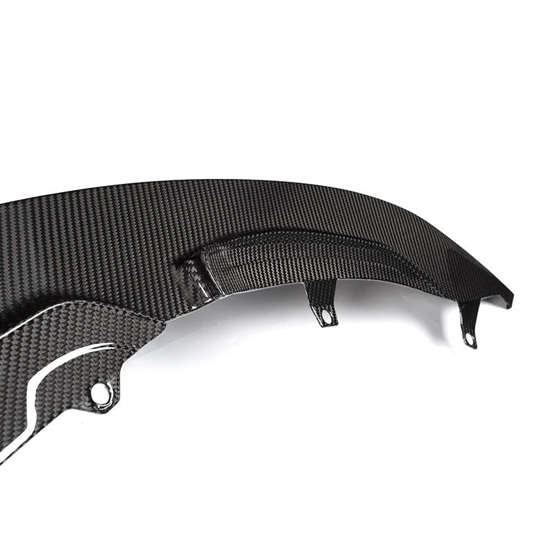 BMW M3 F80 / M4 F82 F83 Pre-Preg Dry Carbon Fibre Gt Style Front Lip Splitter By OPTIC (2014-2019)