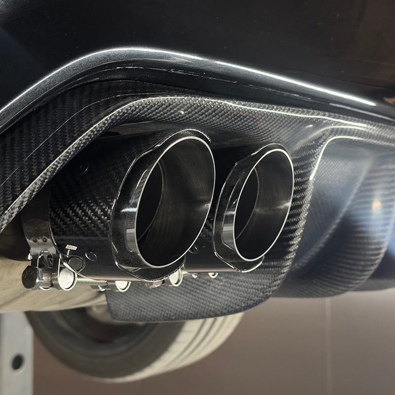 BMW 2 Series M235I/M240I (F22/F23) Slash Cut Carbon Exhaust Tips