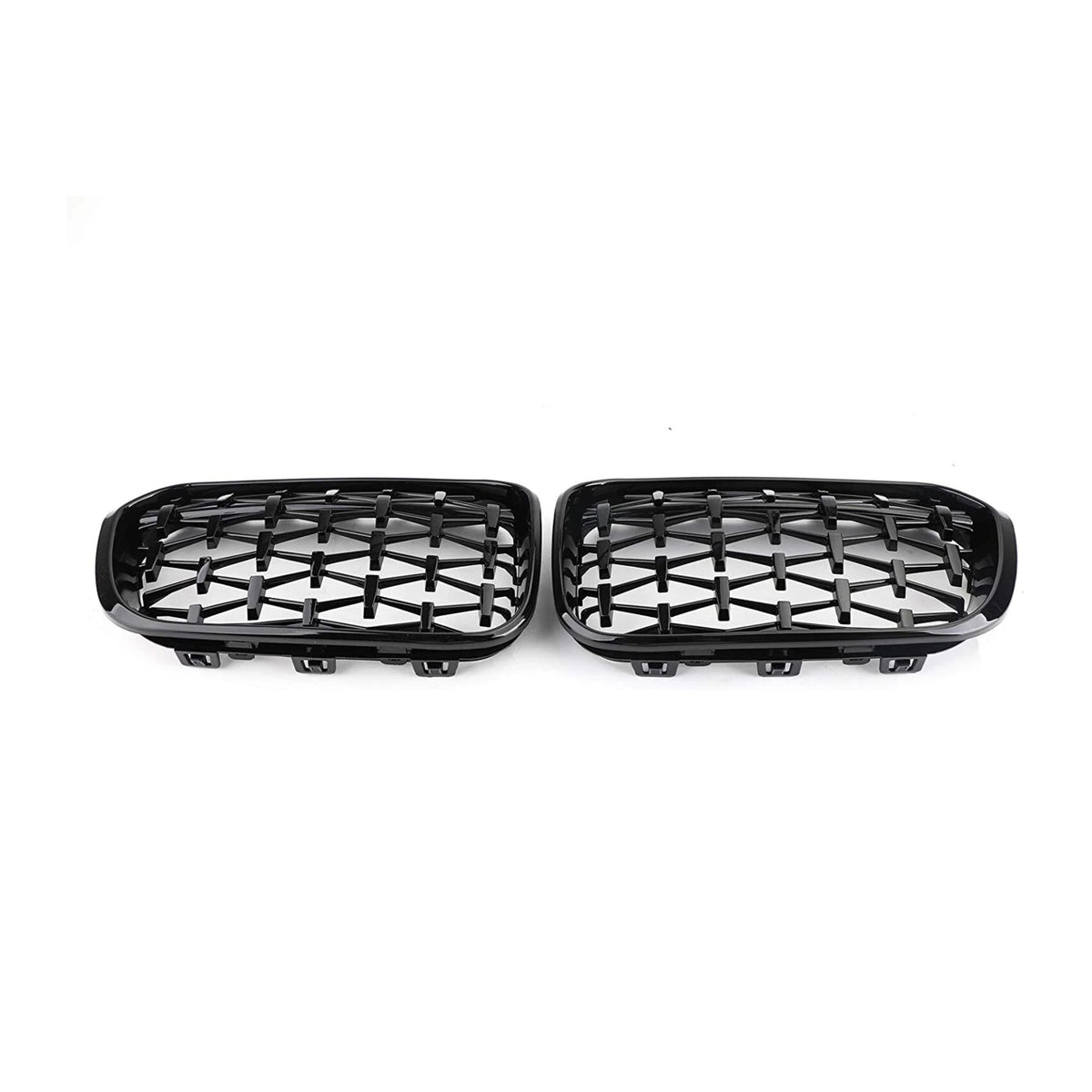 BMW 1 Series F20/F21 LCI Gloss Black Diamond Grill (2015-2019)