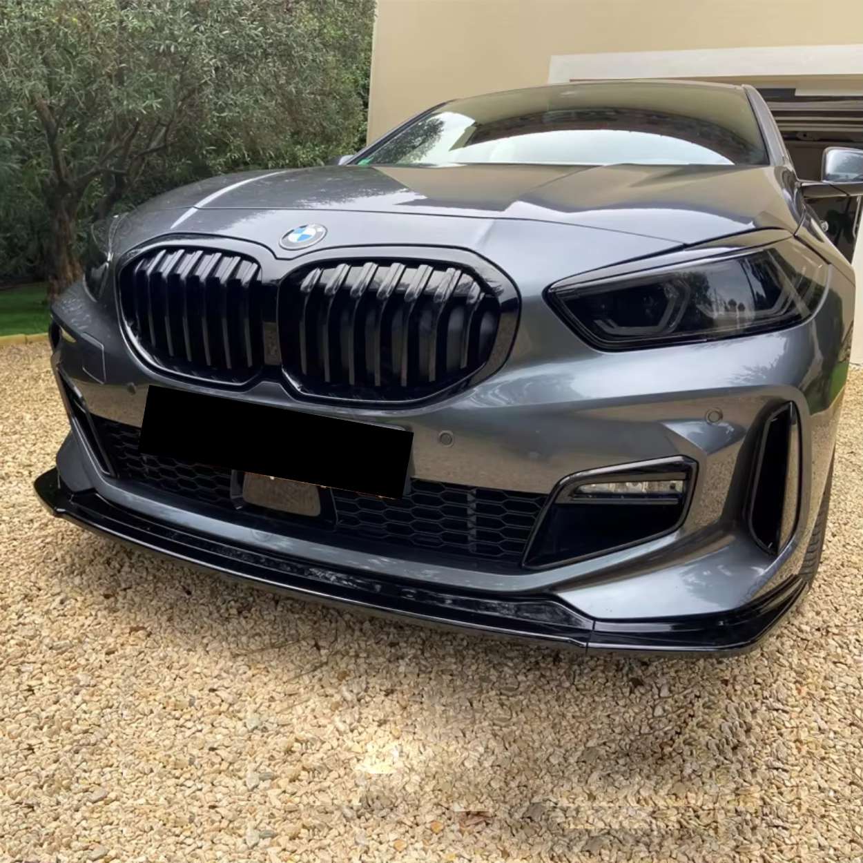 BMW 1 Series F40 Gloss Black Front Lip Splitter (2019-2024)