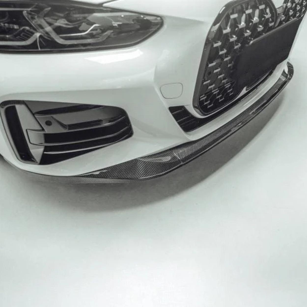 BMW 4 Series G22 G23 M Sport Carbon Fibre Mp Style Front Lip Splitter (2020+)
