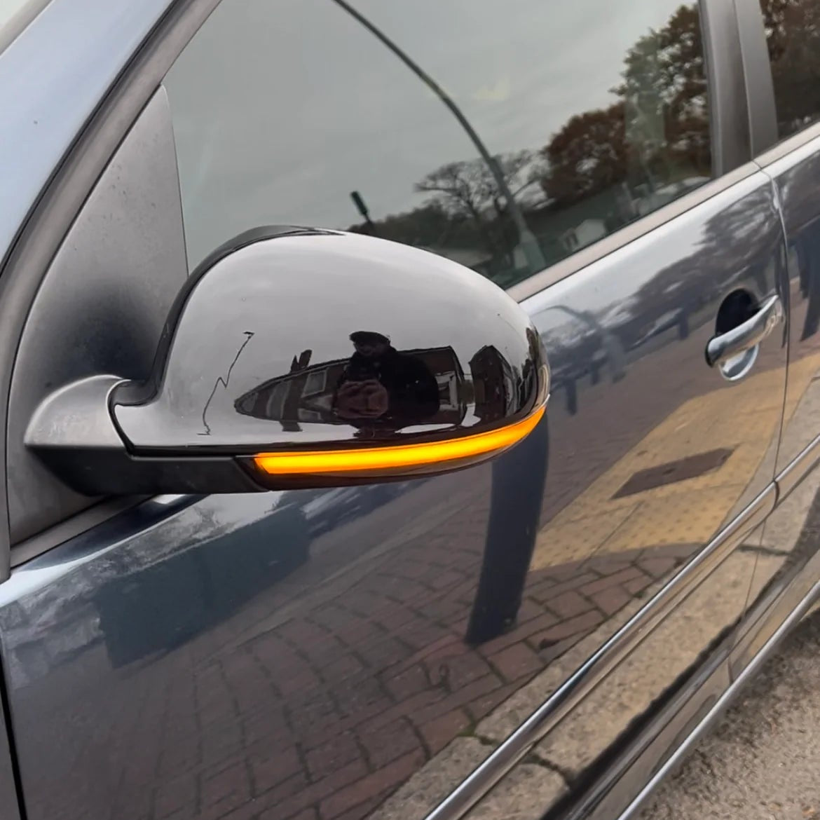 Gloss Black Mirror Covers For VW Golf MK5 (2003-2009)