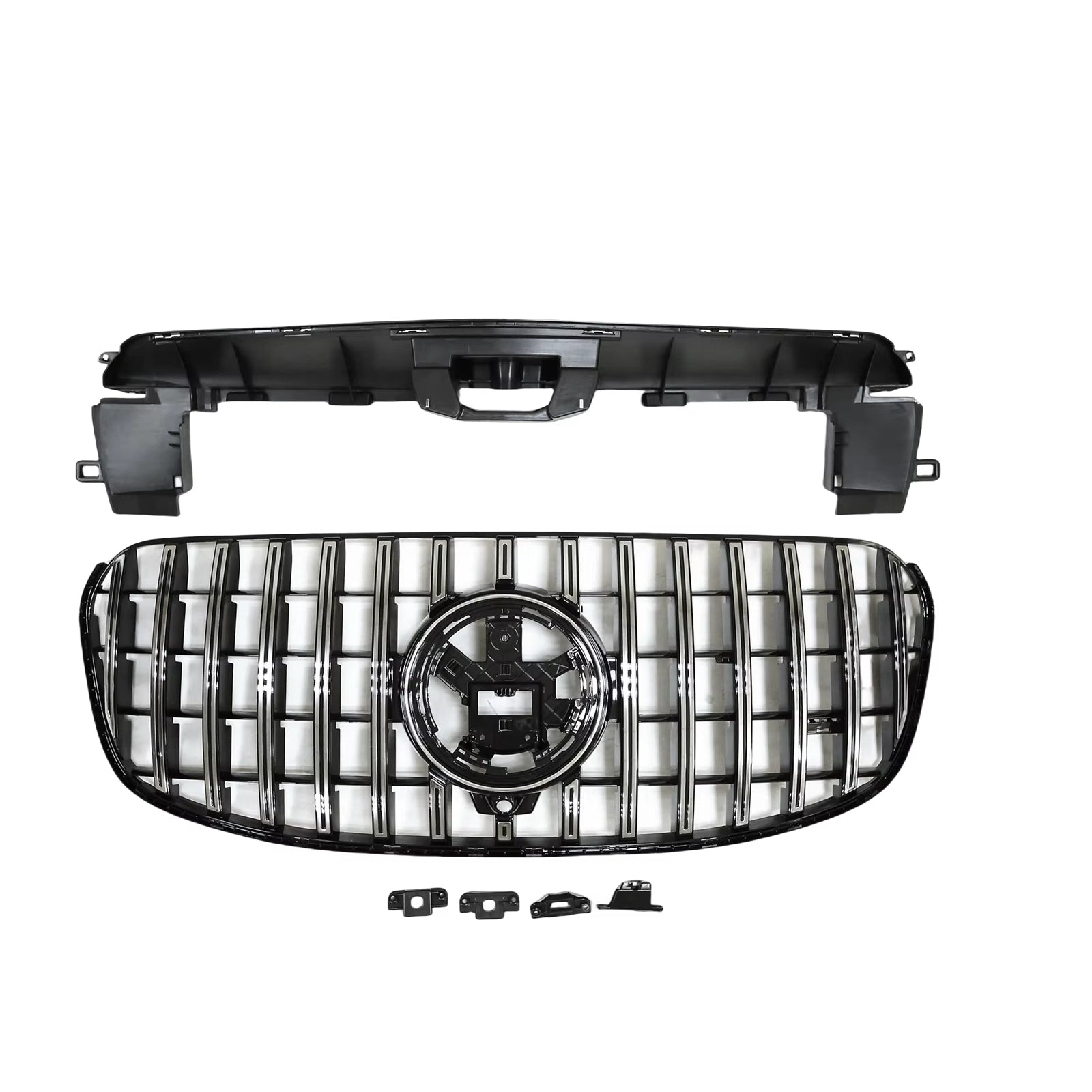 Mercedes GLS X167 Facelift Gloss Black Panamericana GT Style Grill (2023+)