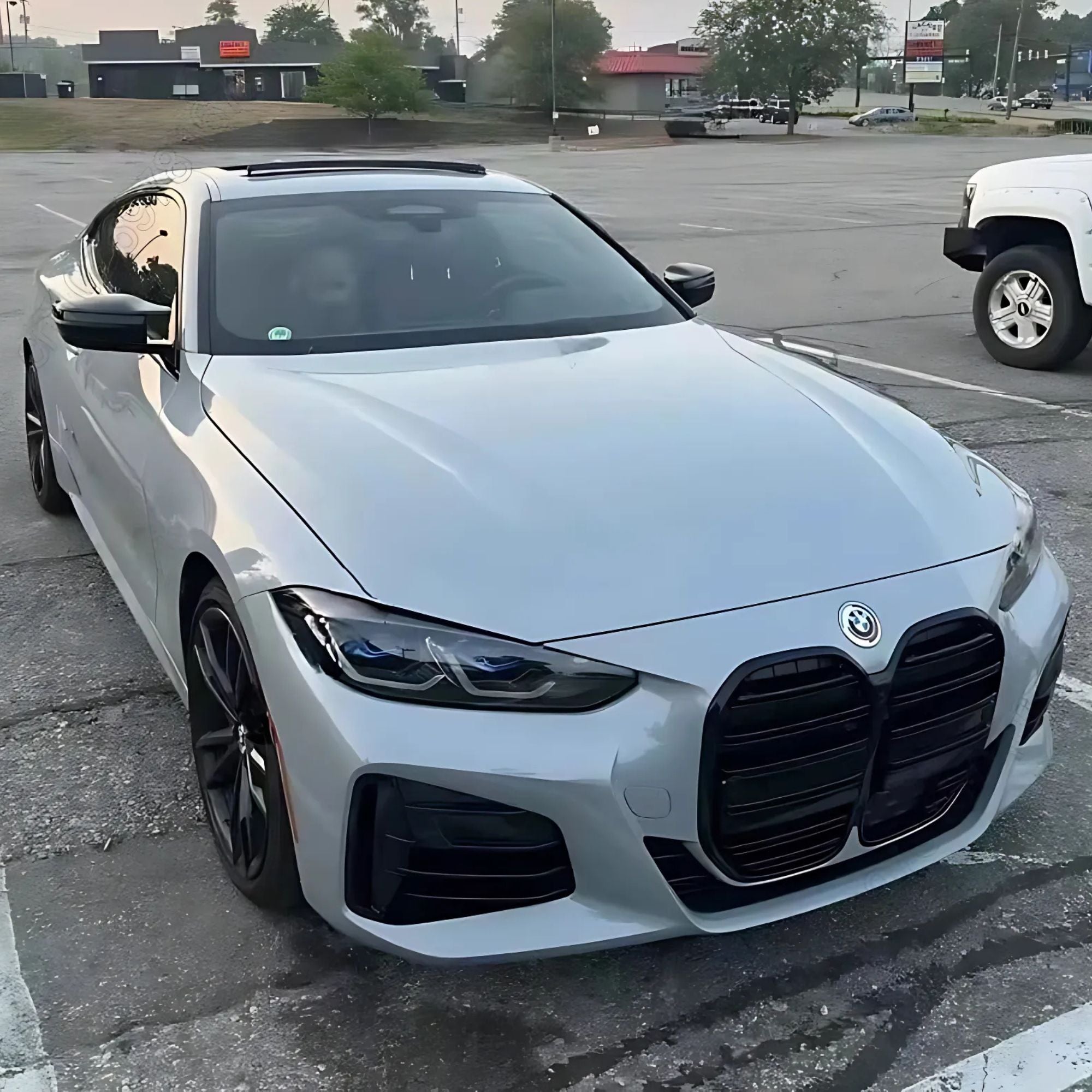 BMW i4 G26 Gloss Black Double Slat Front Grill (2020-2023)