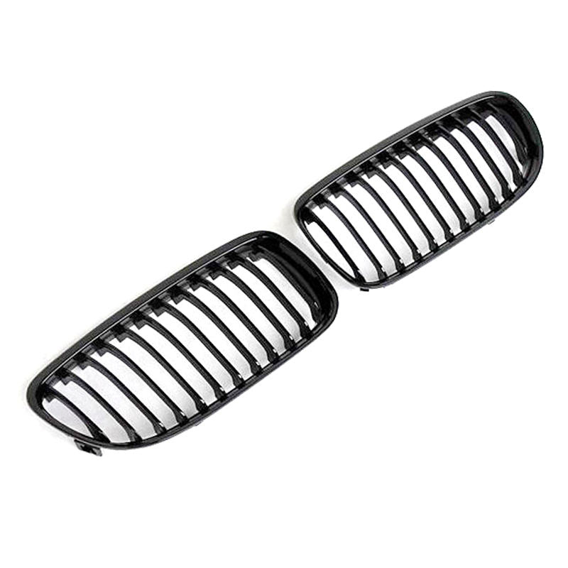 BMW 3 Series E90/E91 LCI Gloss Black Single Slat Front Grills (2009-2013)
