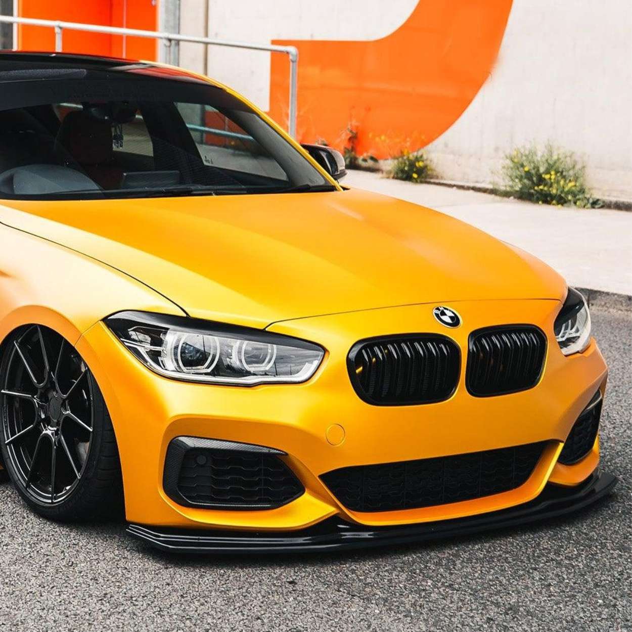 BMW 1 Series LCI Gloss Black Double Slat Front Grills F20 F21 (2015-2019)