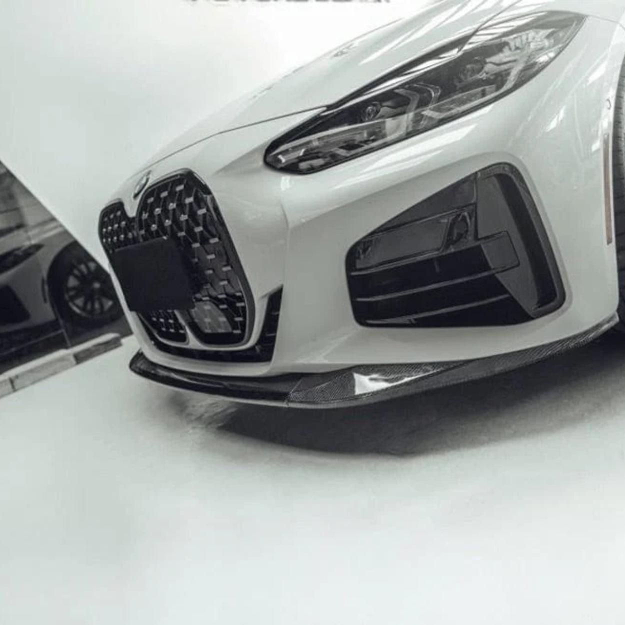 BMW 4 Series G22 G23 M Sport Carbon Fibre Mp Style Front Lip Splitter (2020+)