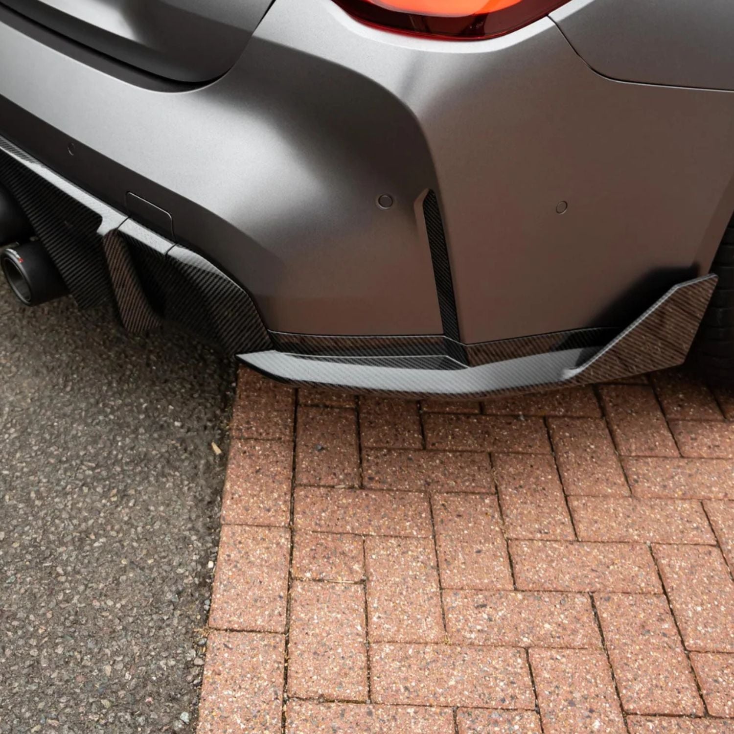 BMW M3 G80 G81 / M4 G82 G83 Pre-Preg Dry Carbon Fibre M Performance Style Rear Bumper Side Winglets By OPTIC (2021+)