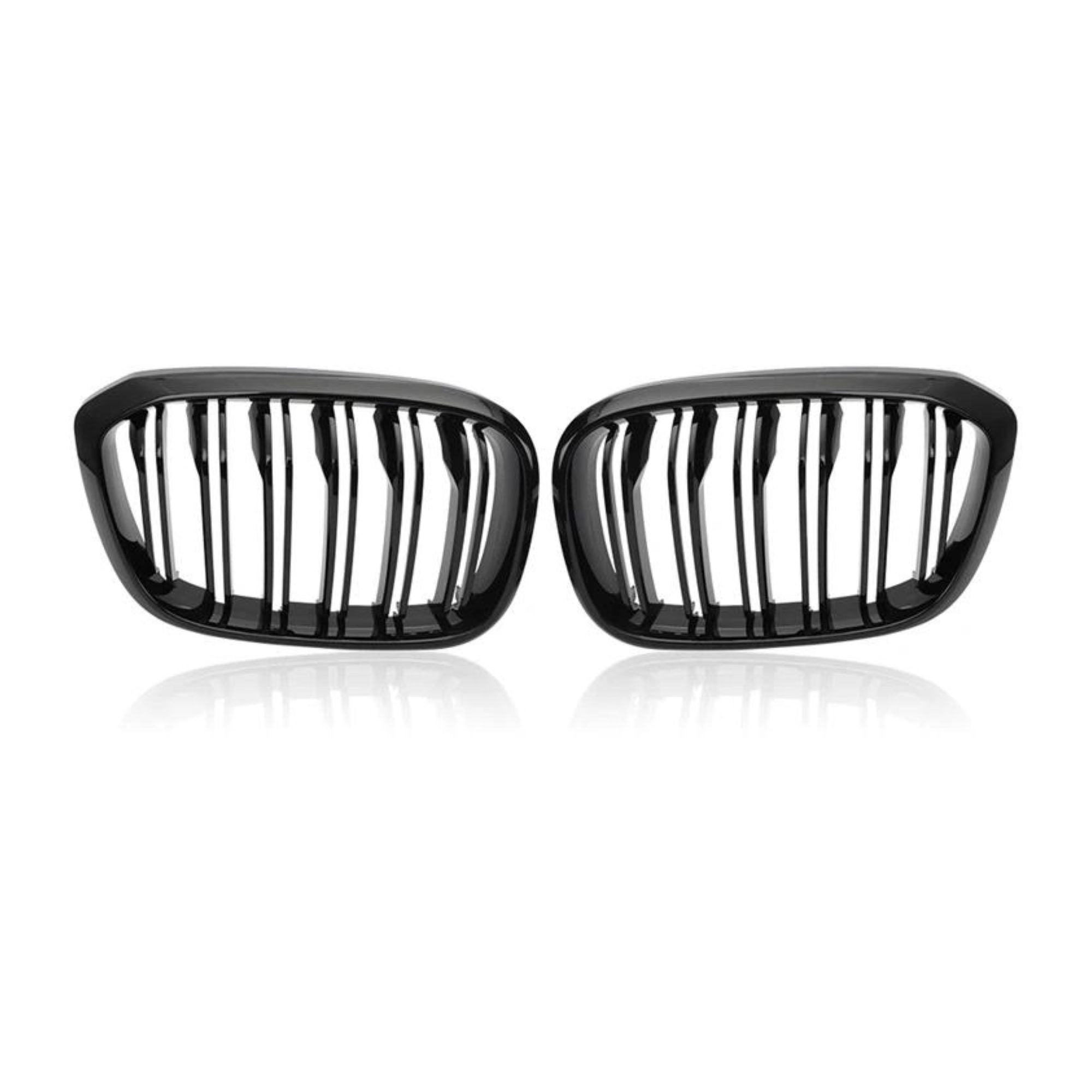 X3 & X4 Gloss Black Double Slat Front Grills G01 G02 G08 (2018-2021) - Avoro Design